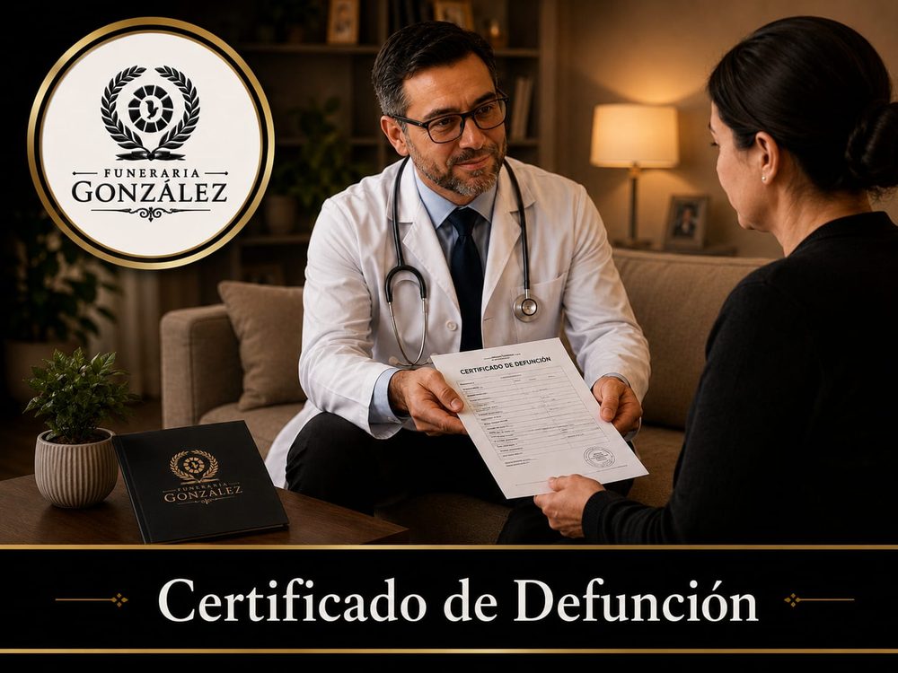 Gestión del certificado de defunción por Funeraria González
