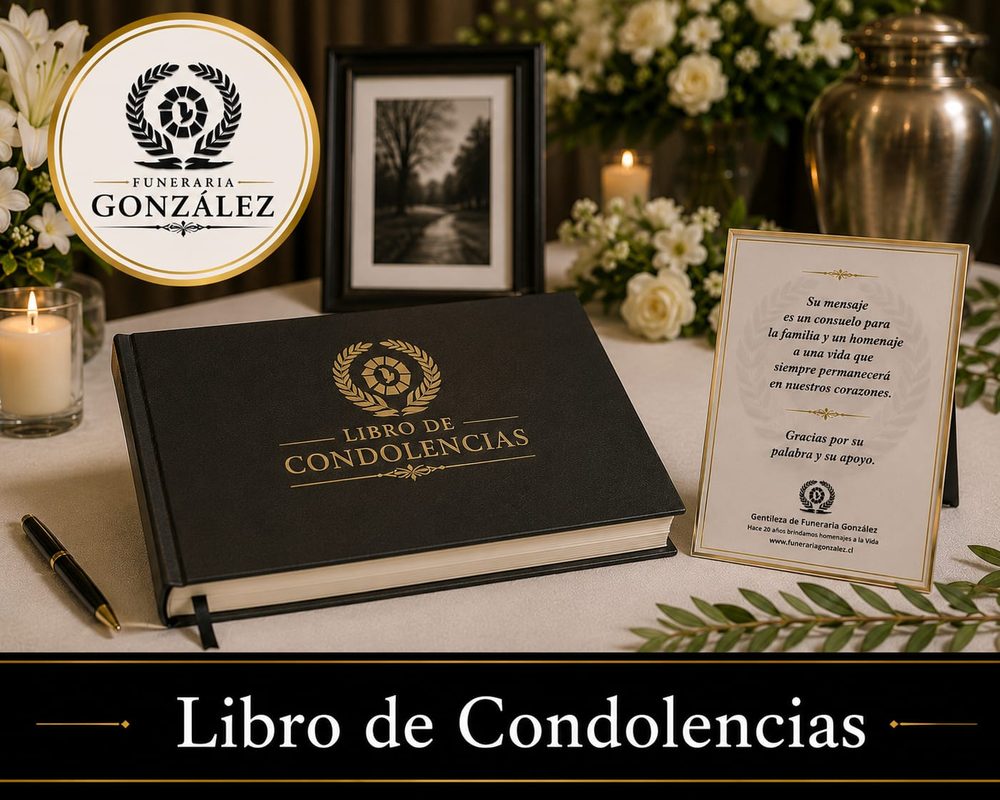 Libro de condolencias de Funeraria González